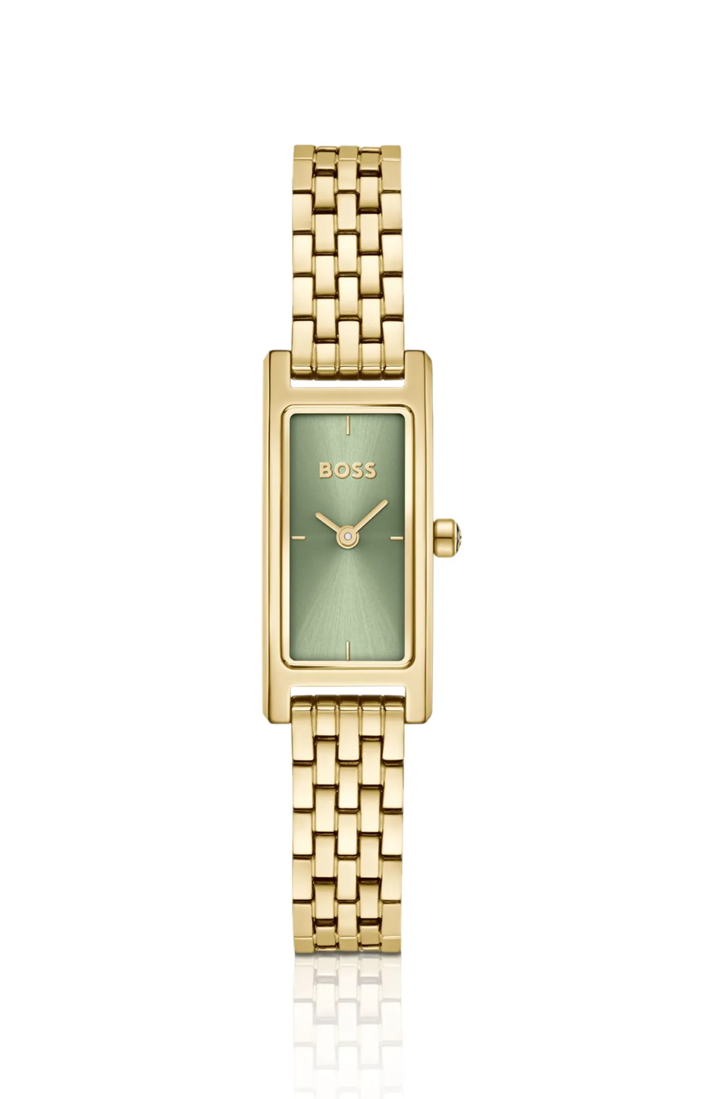 Lucy Allure Uhr mit grünem Zifferblatt und Gliederarmband