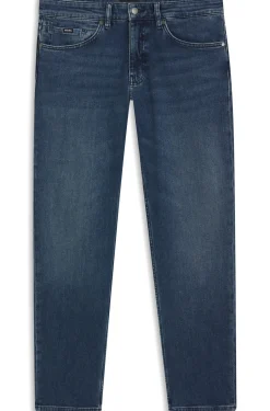 Maine blaue Regular-Fit Jeans aus bequemem Stretch-Denim