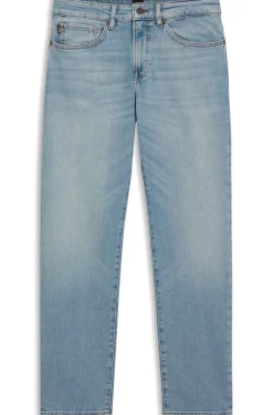 Maine blaue Regular-Fit Jeans aus bequemem Stretch-Denim