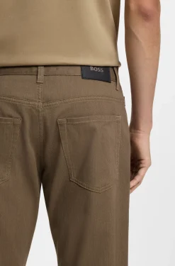 Maine Regular-Fit Hose aus elastischem Baumwoll-Twill