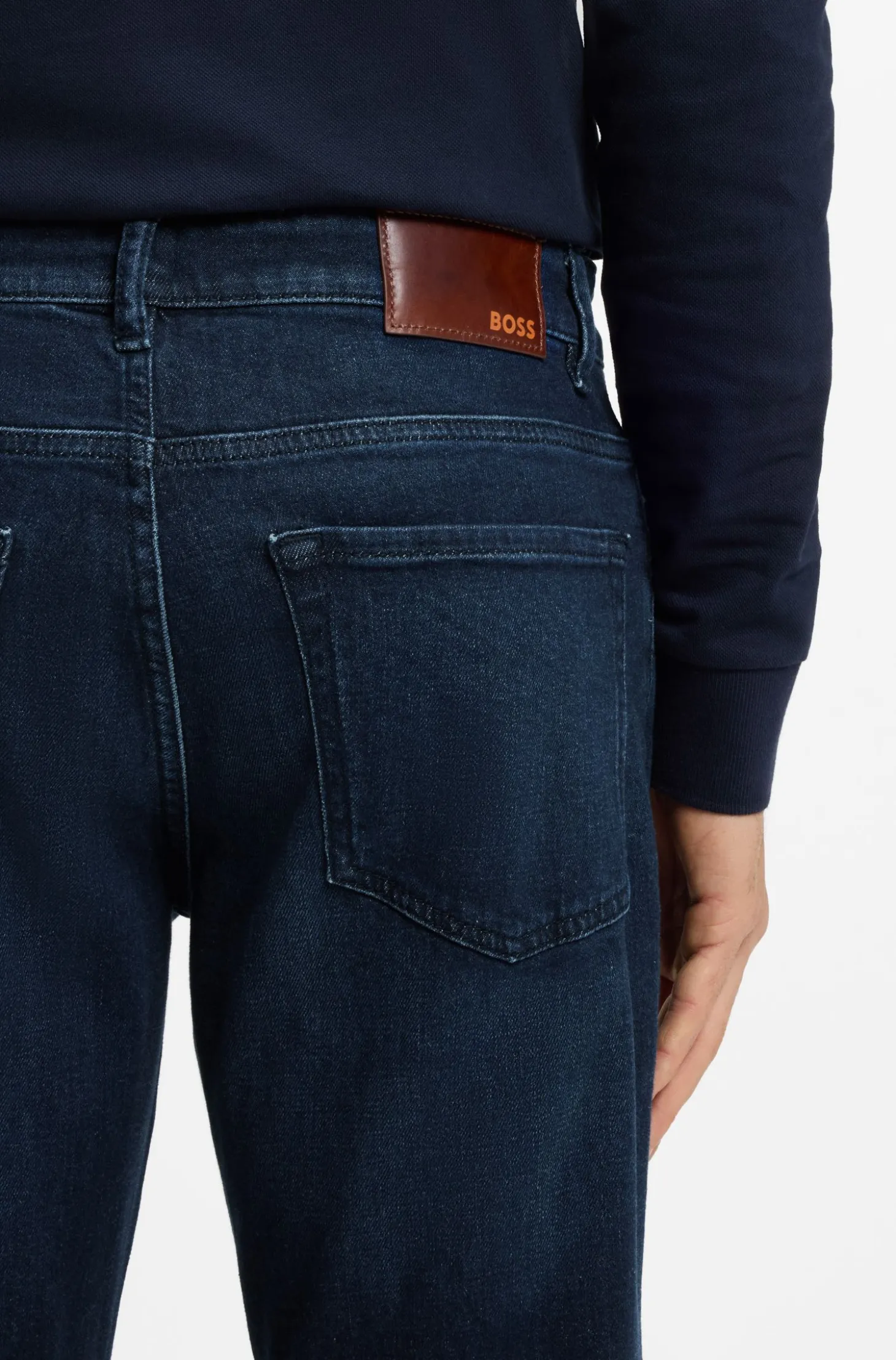 Maine Regular-Fit Jeans aus bequemem Stretch-Denim in Blau