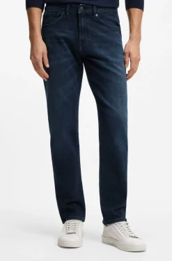 Maine Regular-Fit Jeans aus bequemem Stretch-Denim in Blau