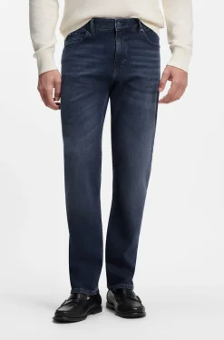 Maine Regular-Fit Jeans aus bequemem Stretch-Denim in Blau