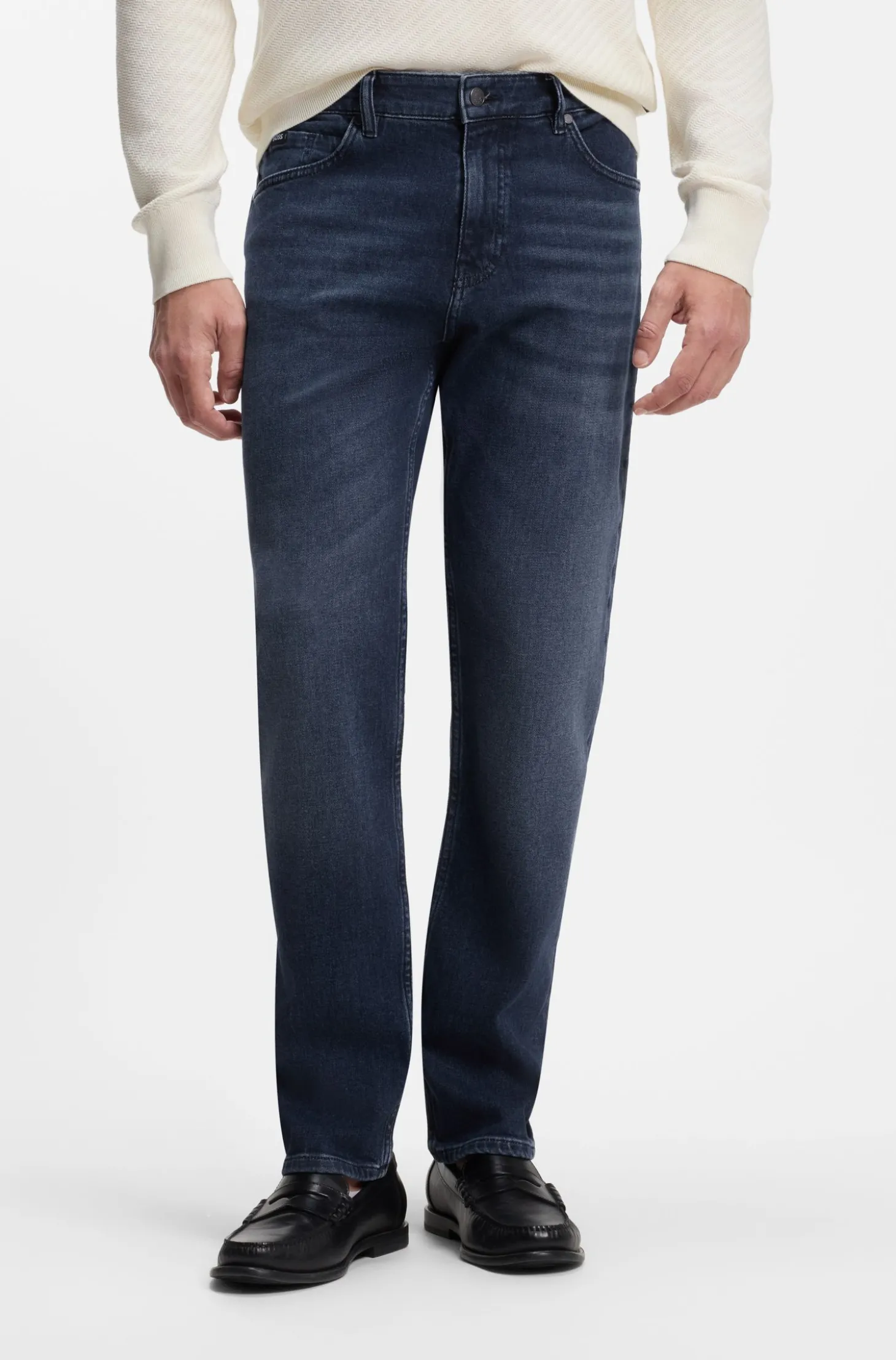 Maine Regular-Fit Jeans aus bequemem Stretch-Denim in Blau