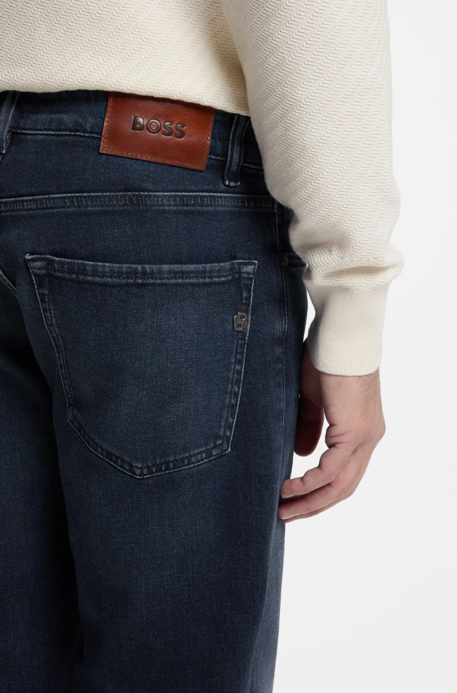 Maine Regular-Fit Jeans aus bequemem Stretch-Denim in Blau