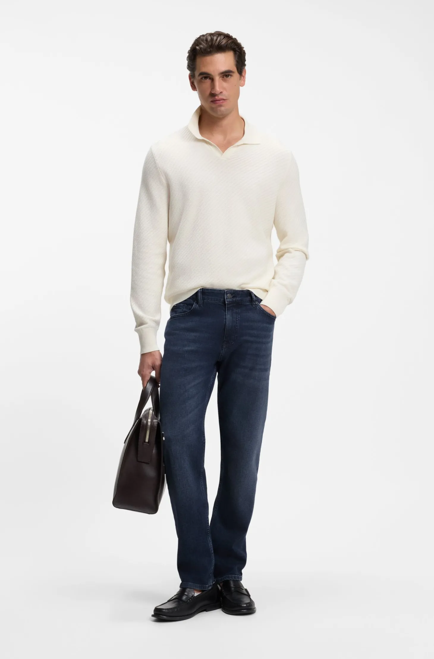 Maine Regular-Fit Jeans aus bequemem Stretch-Denim in Blau