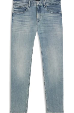 Maine Regular-Fit Jeans aus bequemem blauem Stretch-Denim