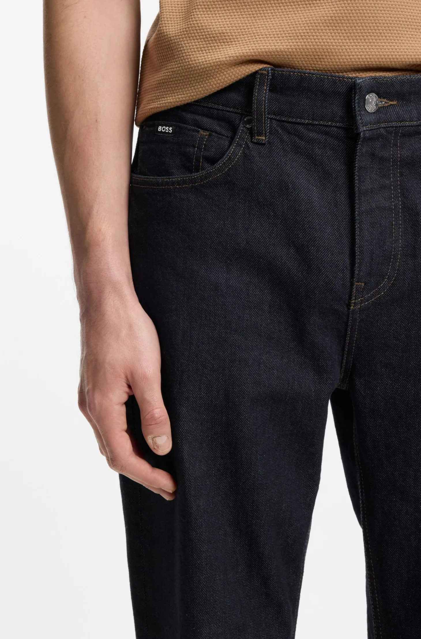 Maine Regular-Fit Jeans aus bequemem Stretch-Denim in Blau