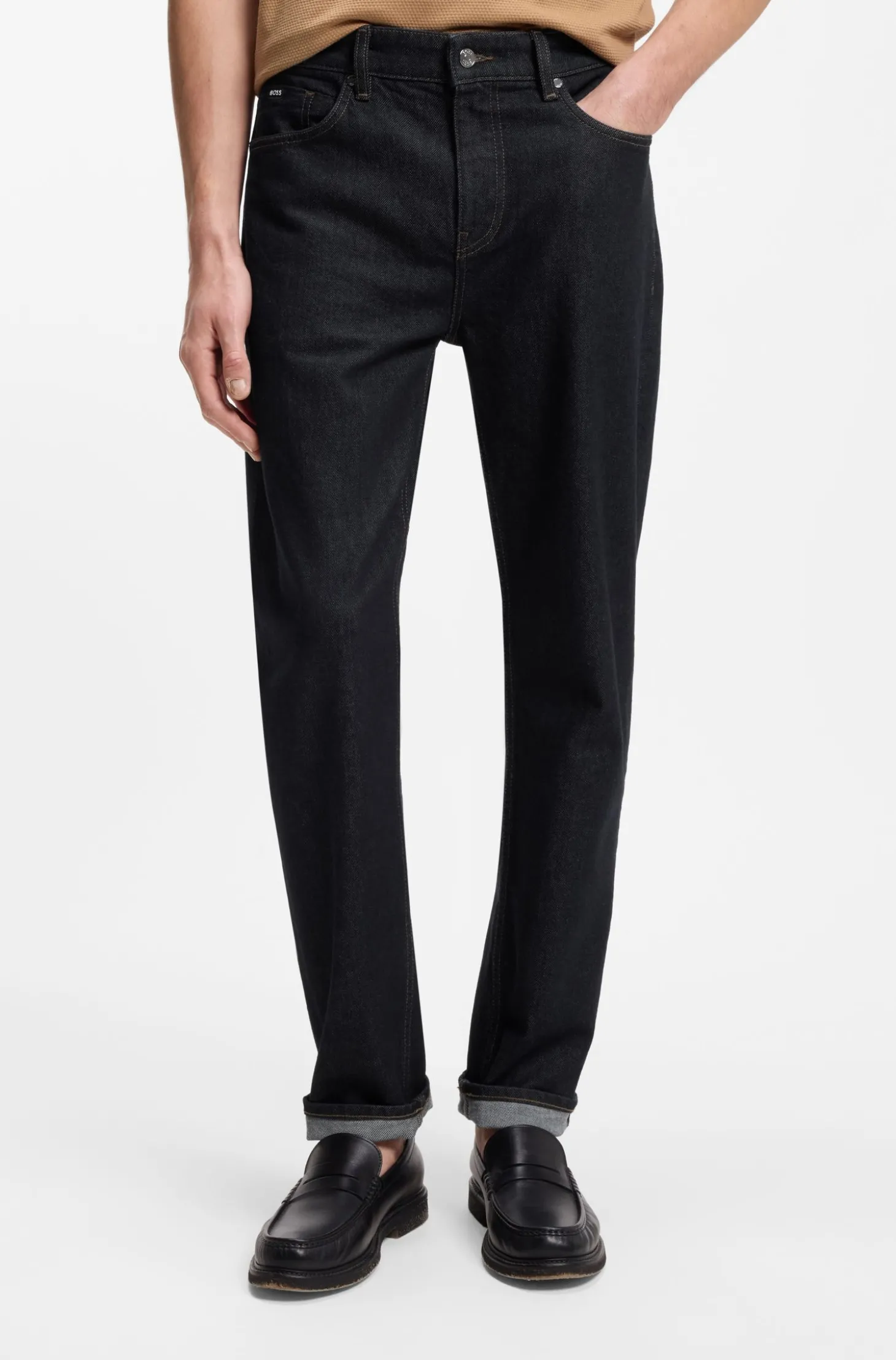 Maine Regular-Fit Jeans aus bequemem Stretch-Denim in Blau