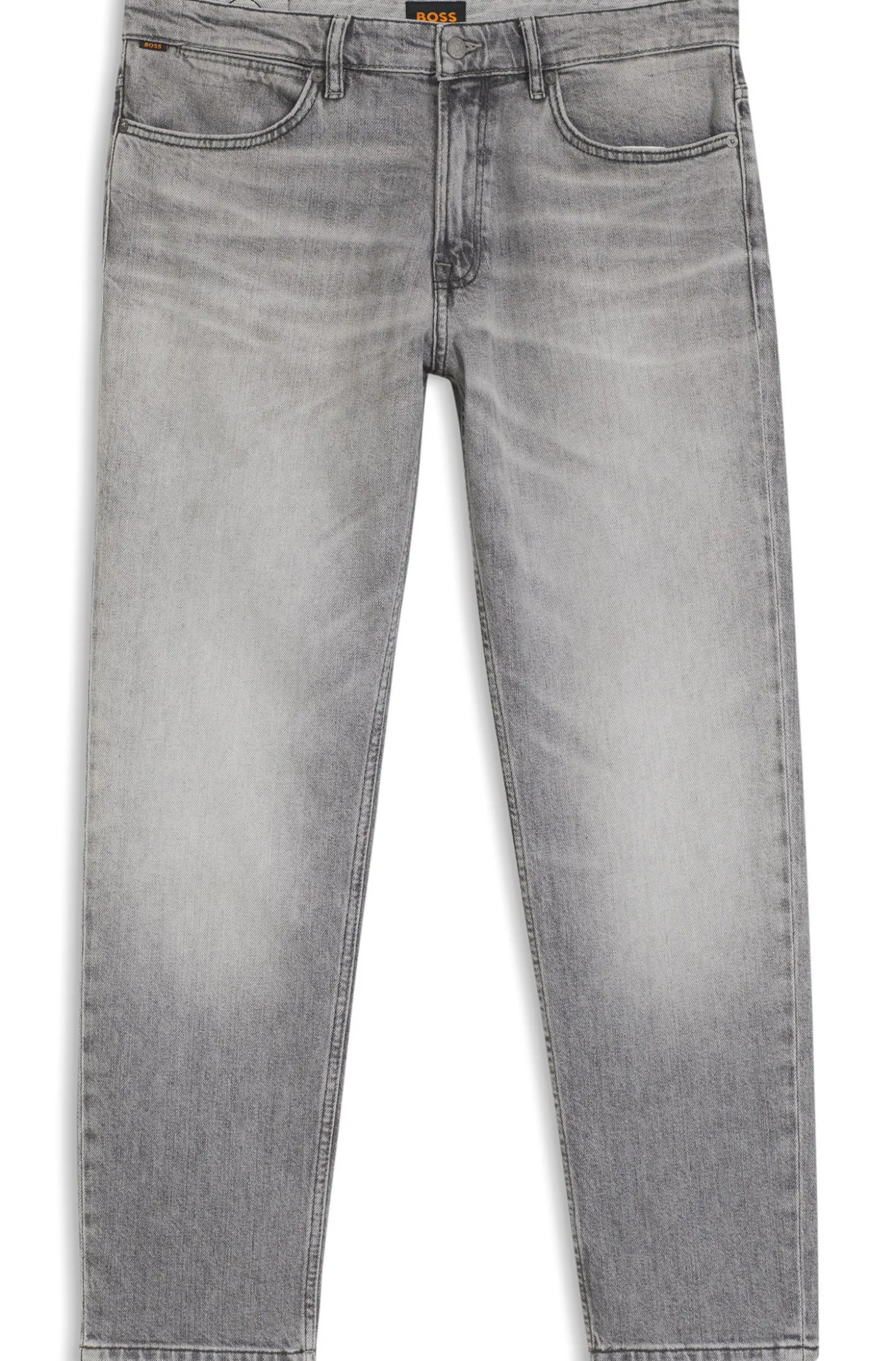 Maine Regular-Fit Jeans aus bequemem Stretch-Denim in Grau