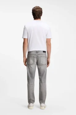 Maine Regular-Fit Jeans aus bequemem Stretch-Denim in Grau