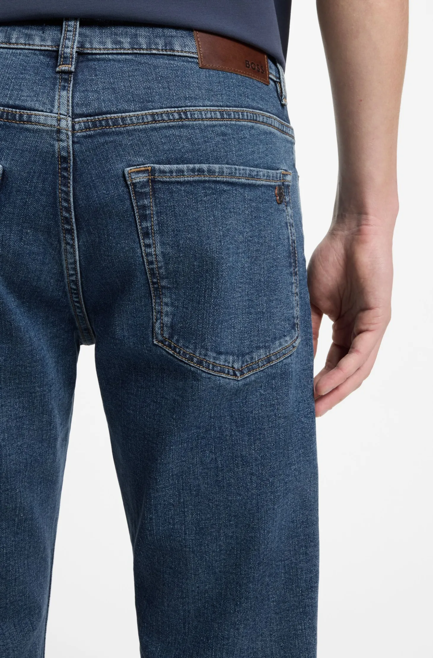 Maine Regular-Fit Jeans aus bequemem Stretch-Denim