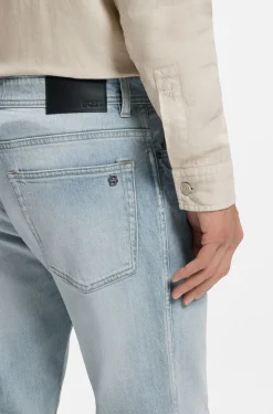 Maine Regular-Fit Jeans aus bequemem blauem Stretch-Denim