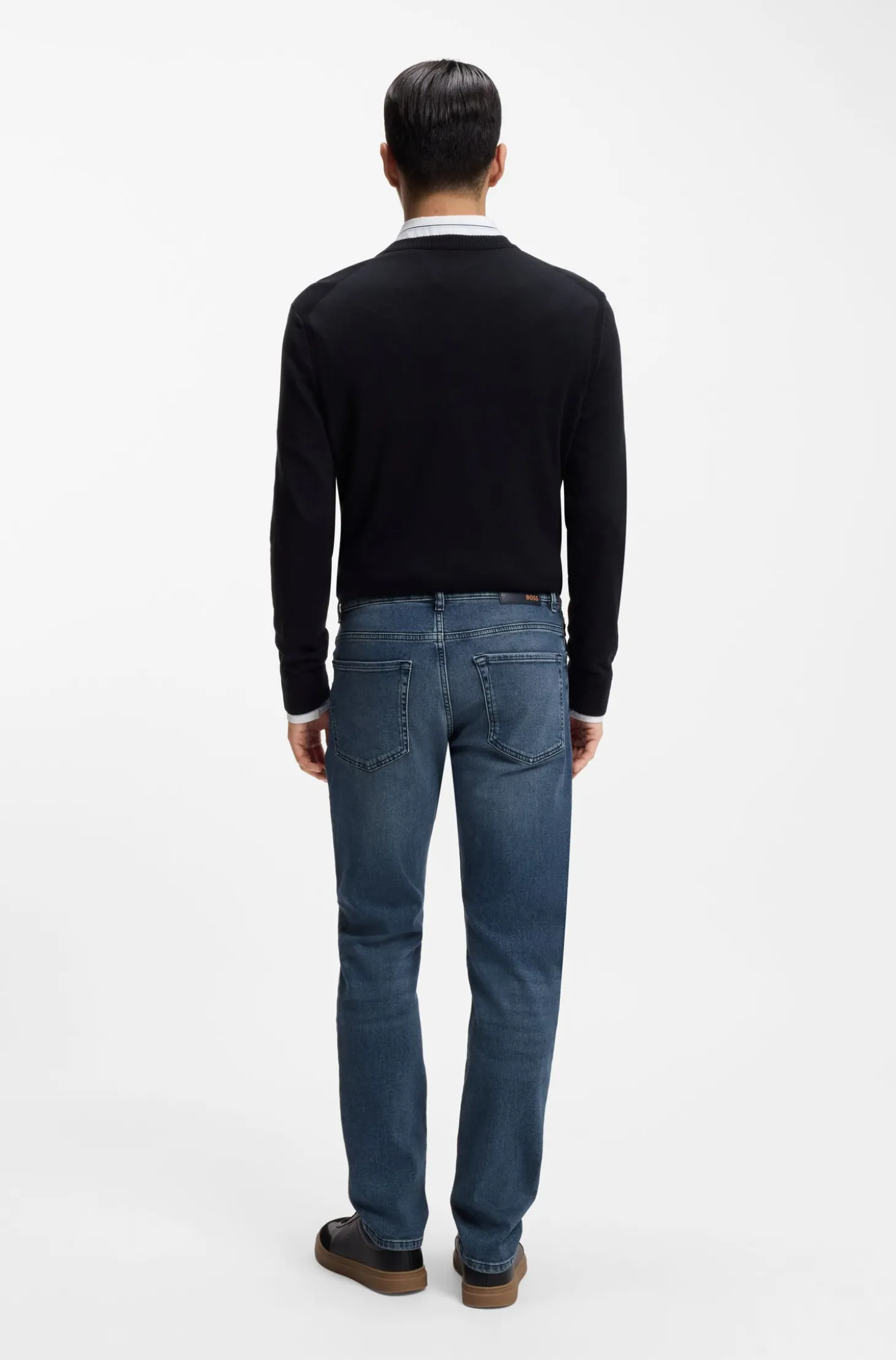 Maine Regular-Fit Jeans aus bequemem Stretch-Denim in Blau