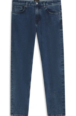 Maine Regular-Fit Jeans aus bequemem blauem Stretch-Denim