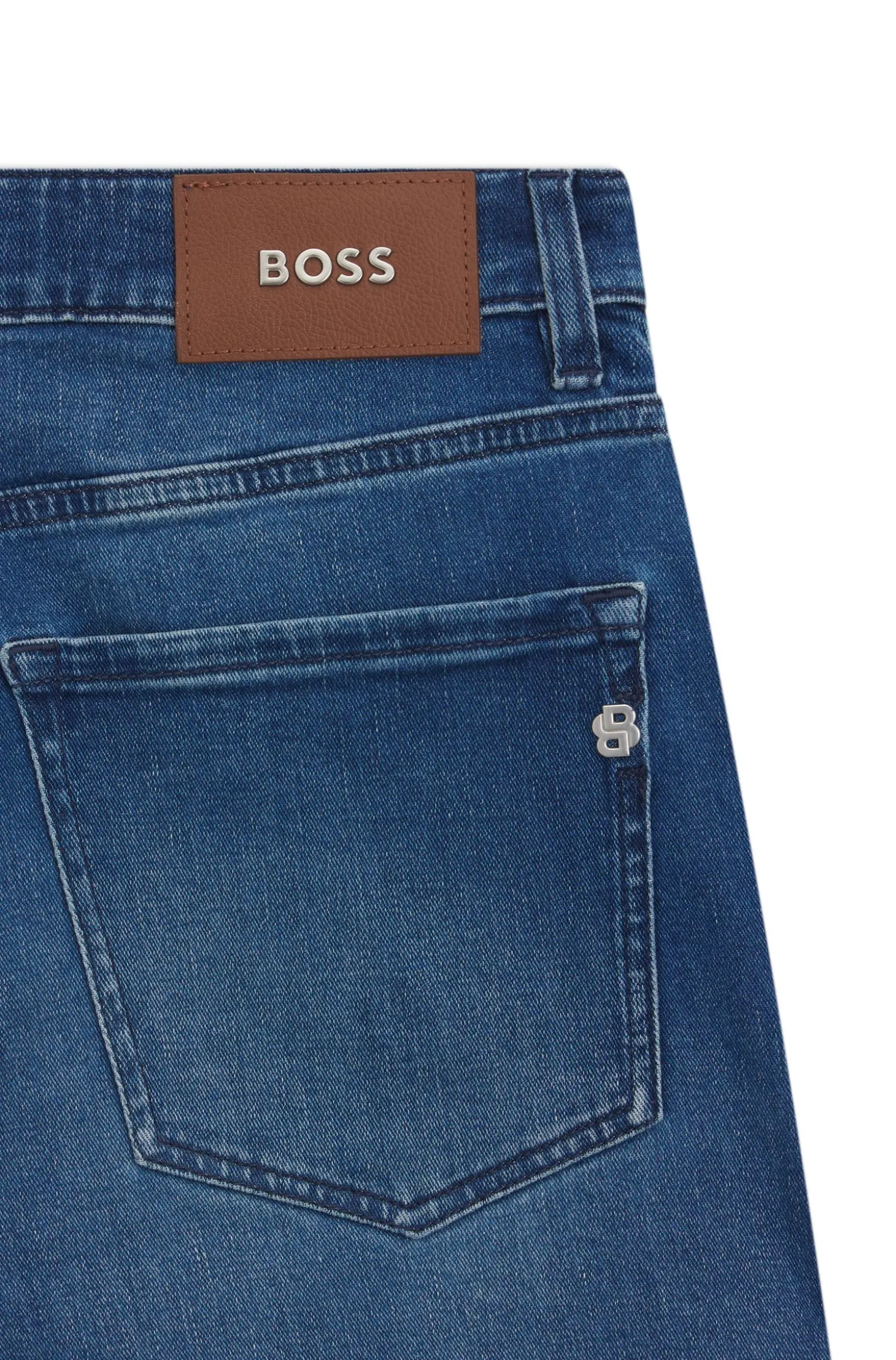 Maine Regular-Fit Jeans aus besonders softem blauem Denim
