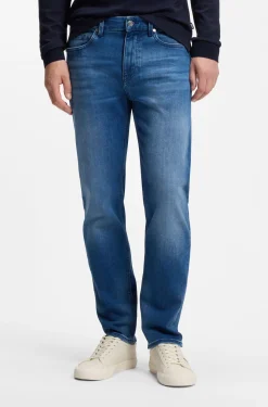 Maine Regular-Fit Jeans aus besonders softem blauem Denim
