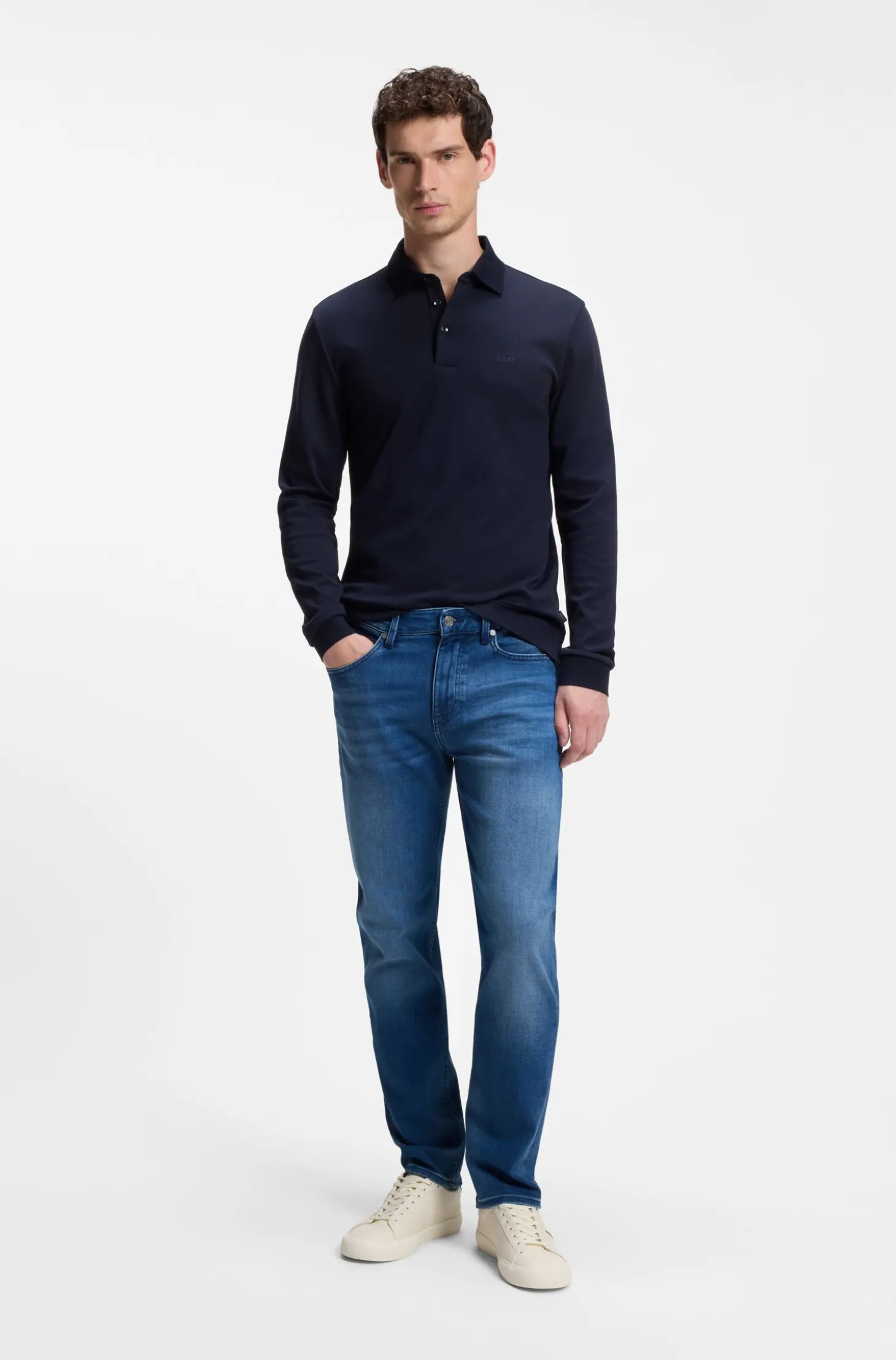 Maine Regular-Fit Jeans aus besonders softem blauem Denim