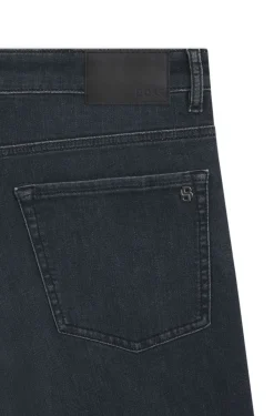 Maine Regular-Fit Jeans aus blauem Super-Stretch-Denim