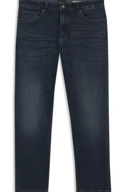 Maine Regular-Fit Jeans aus blauem Super-Stretch-Denim