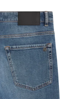 Maine Regular-Fit-Jeans aus blauem Comfort-Stretch-Denim