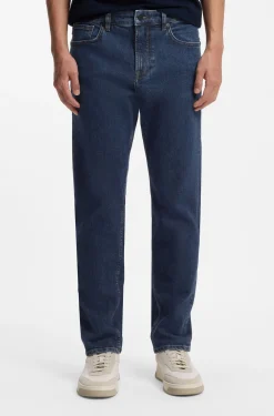 Maine Regular-Fit Jeans aus blauem Stretch-Denim