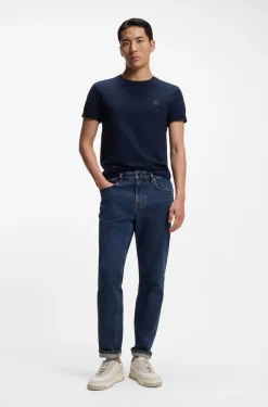 Maine Regular-Fit Jeans aus blauem Stretch-Denim