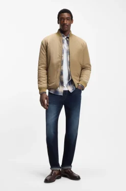 Maine Regular-Fit Jeans aus dunkelblauem extra-softem Denim
