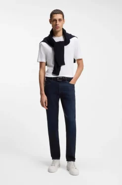 Maine Regular-Fit Jeans aus dunkelblauem Denim