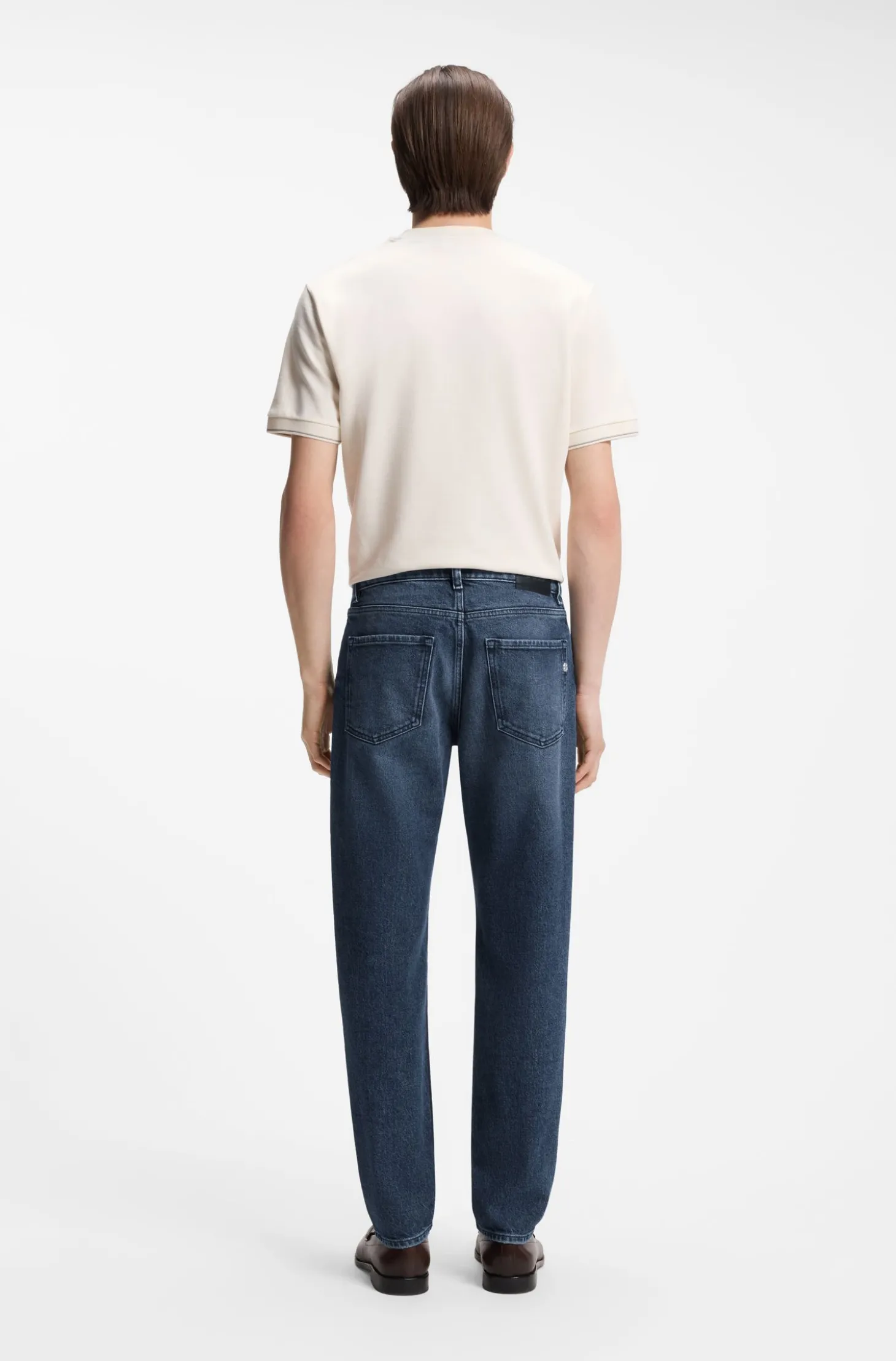 Maine Regular-Fit Jeans aus indigoblauem Denim