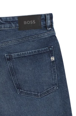 Maine Regular-Fit Jeans aus indigoblauem Denim
