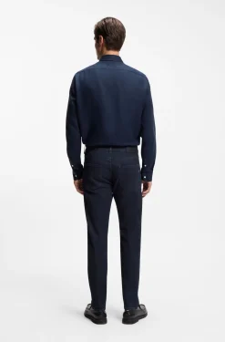 Maine Regular-Fit Jeans aus indigoblauem Denim
