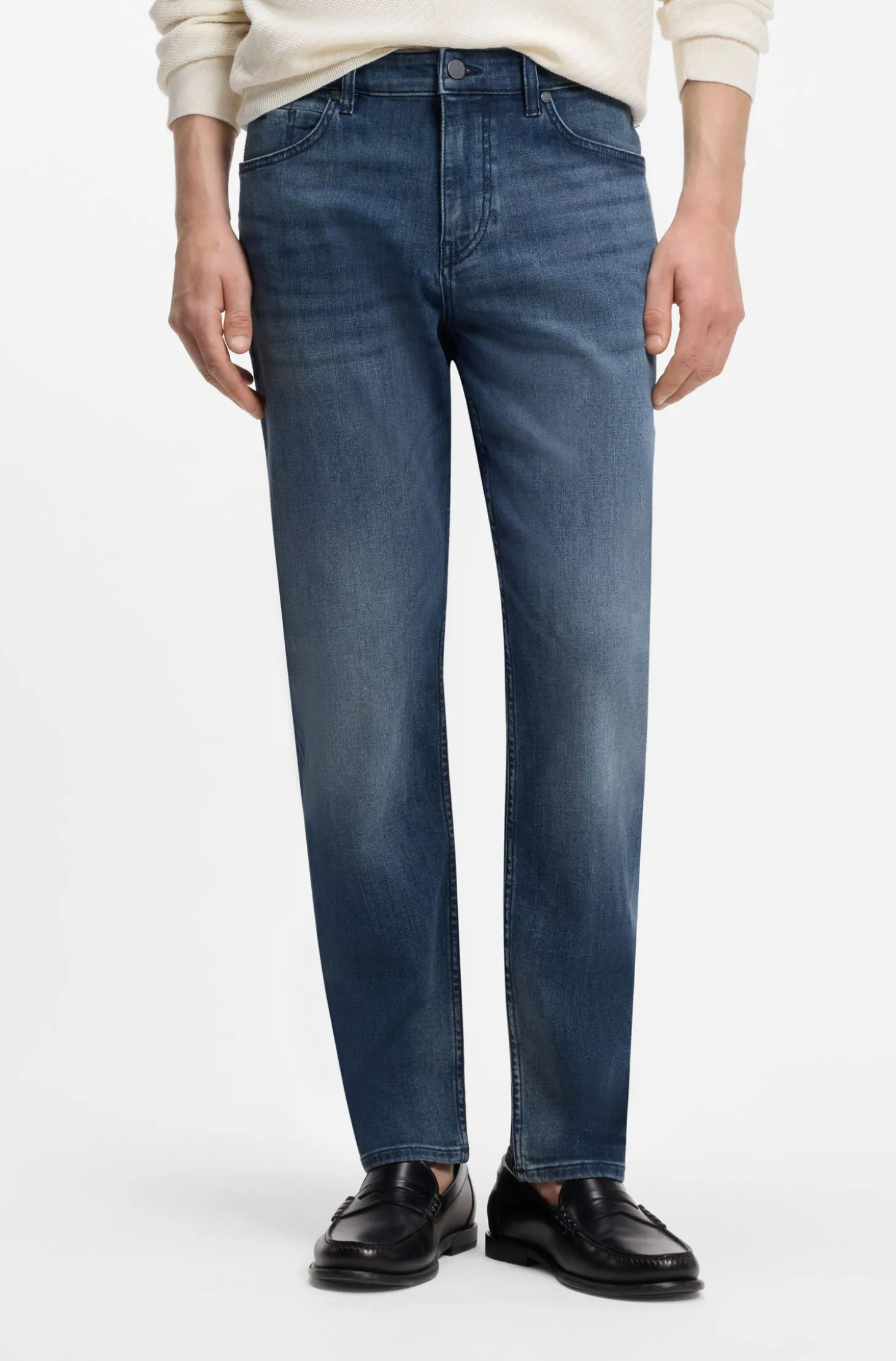 Maine Regular-Fit Jeans aus Stretch-Denim