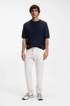 Maine Regular-Fit Jeans aus weißem Soft-Motion-Denim