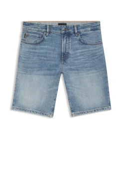 Maine Shorts aus blauem Stretch-Denim