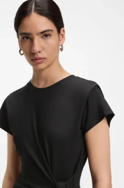 Midikleid aus Jersey mit Knoten
