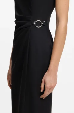 Midikleid mit Metallkarabiner