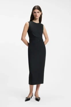 Midikleid mit Metallkarabiner