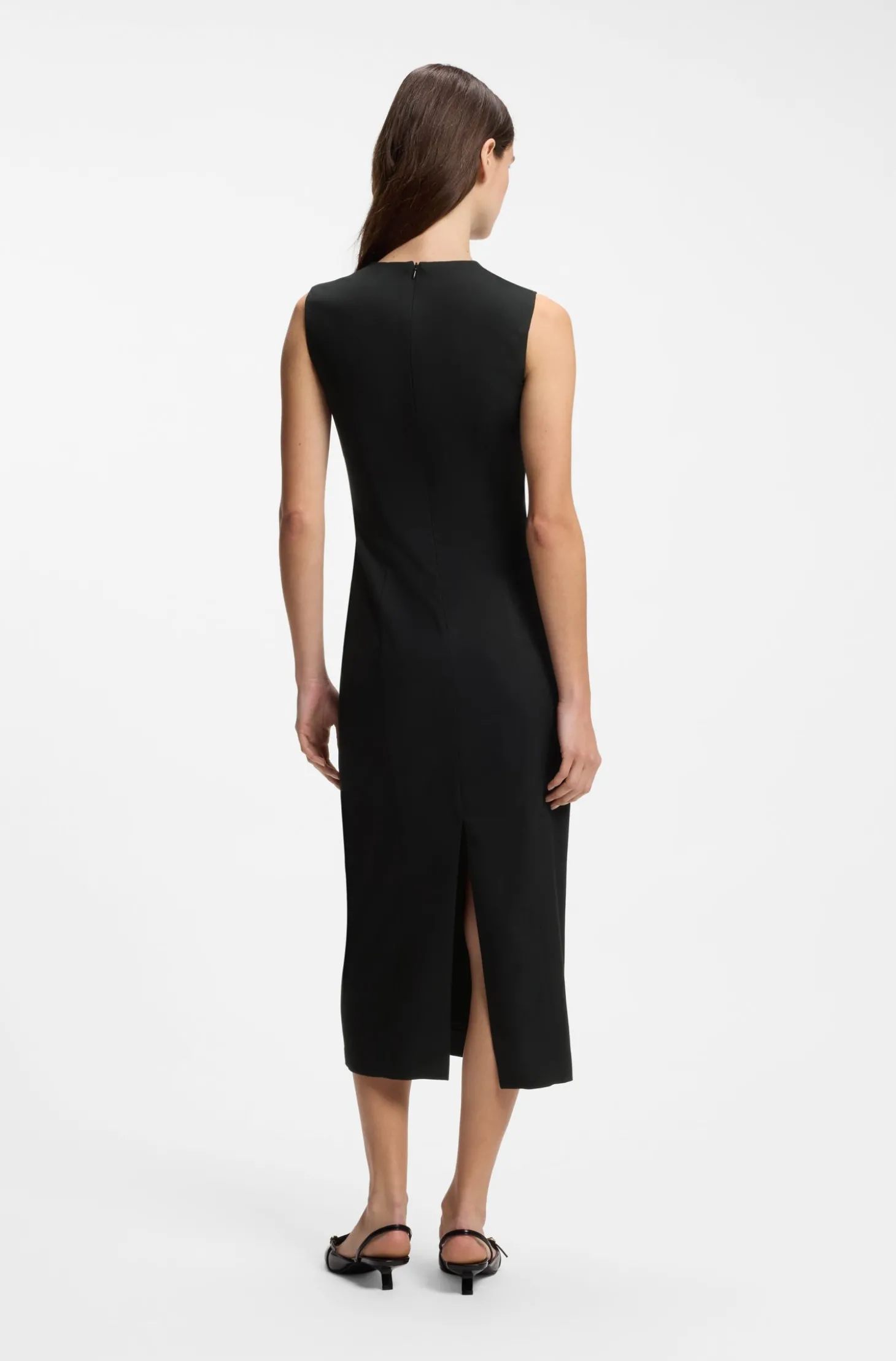 Midikleid mit Metallkarabiner
