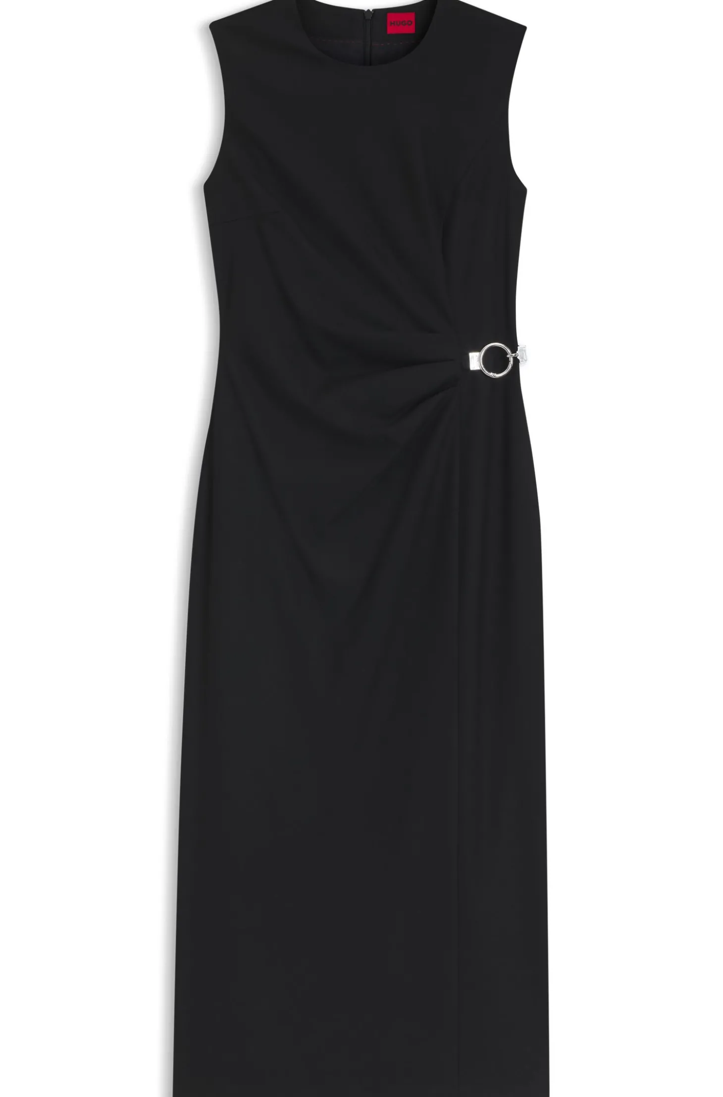 Midikleid mit Metallkarabiner