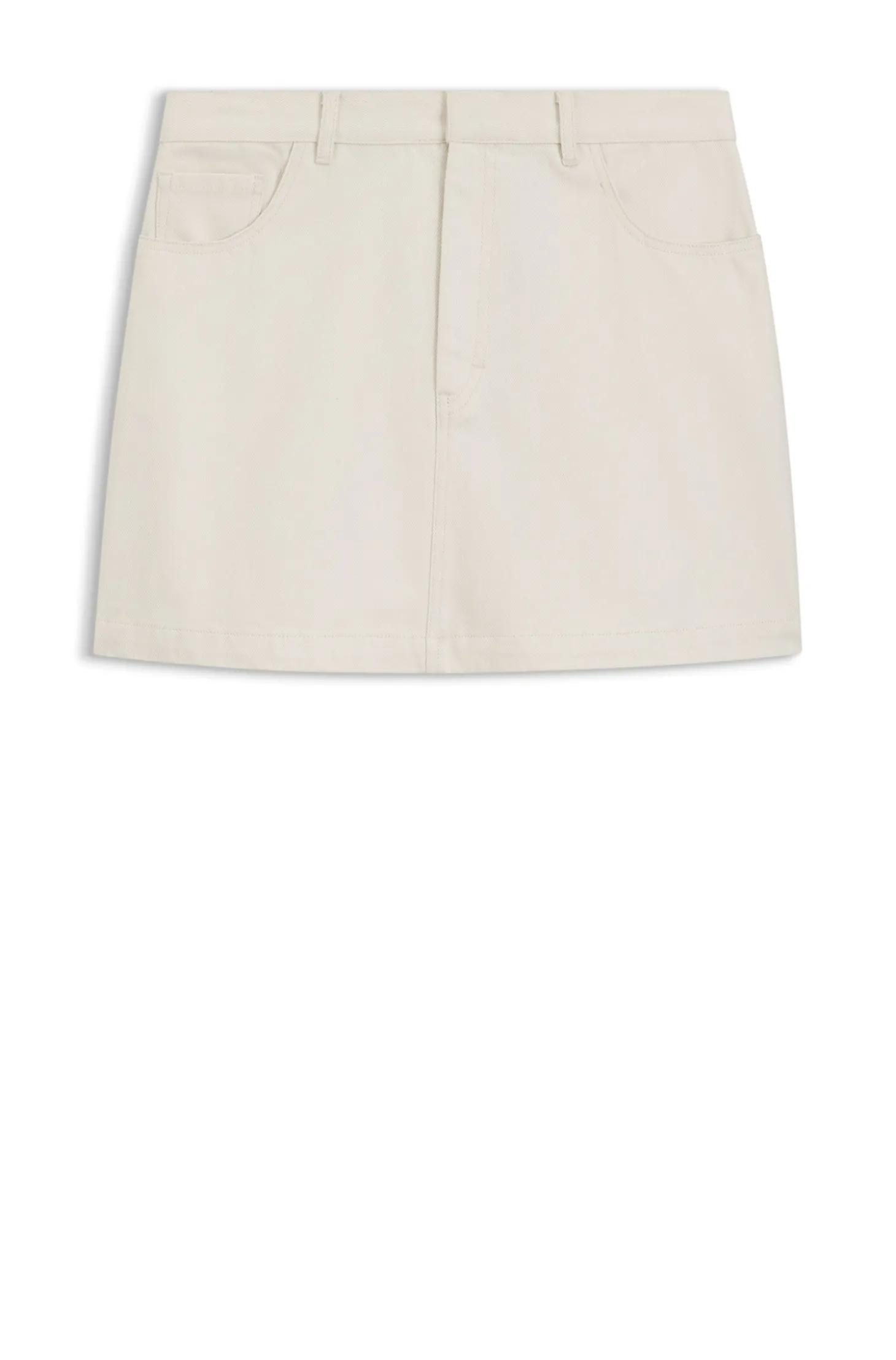 Minirock aus Baumwoll-Twill mit Happy HUGO-Logo