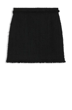 Minirock aus Samt-Tweed