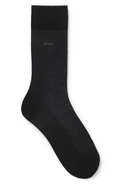 Mittelhohe Logo-Socken aus ägyptischer Baumwolle mit merzerisiertem Finish