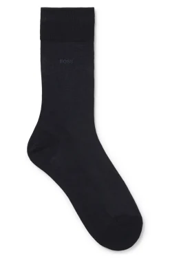 Mittelhohe Logo-Socken aus ägyptischer Baumwolle mit merzerisiertem Finish