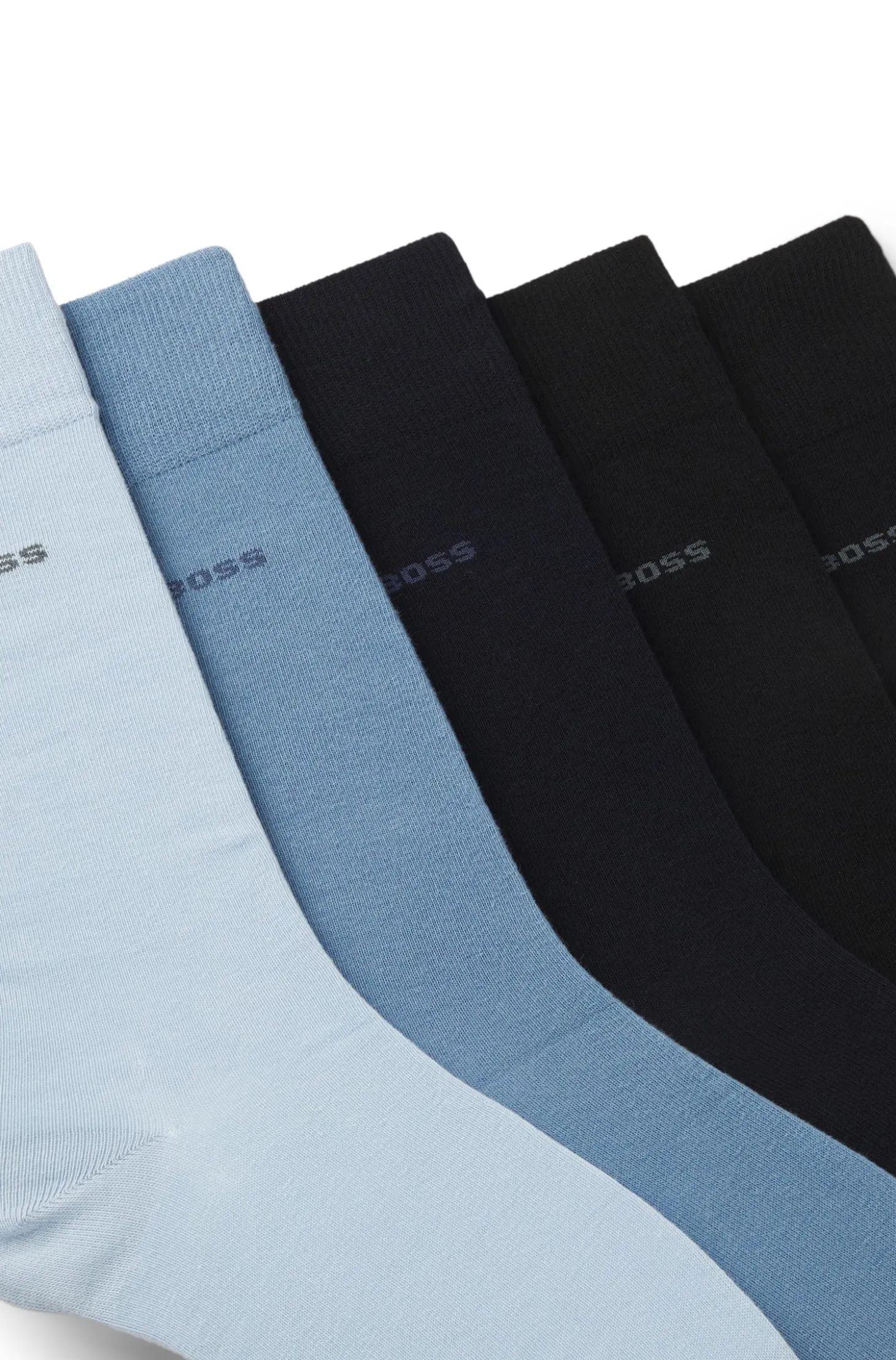 Mittelhohe Socken aus Baumwoll-Mix im Fünferpack