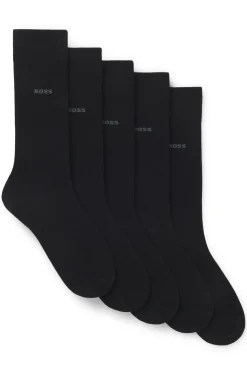 Mittelhohe Socken aus Baumwoll-Mix im Fünferpack