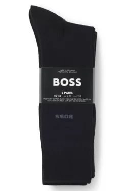 Mittelhohe Socken aus Baumwoll-Mix im Fünferpack