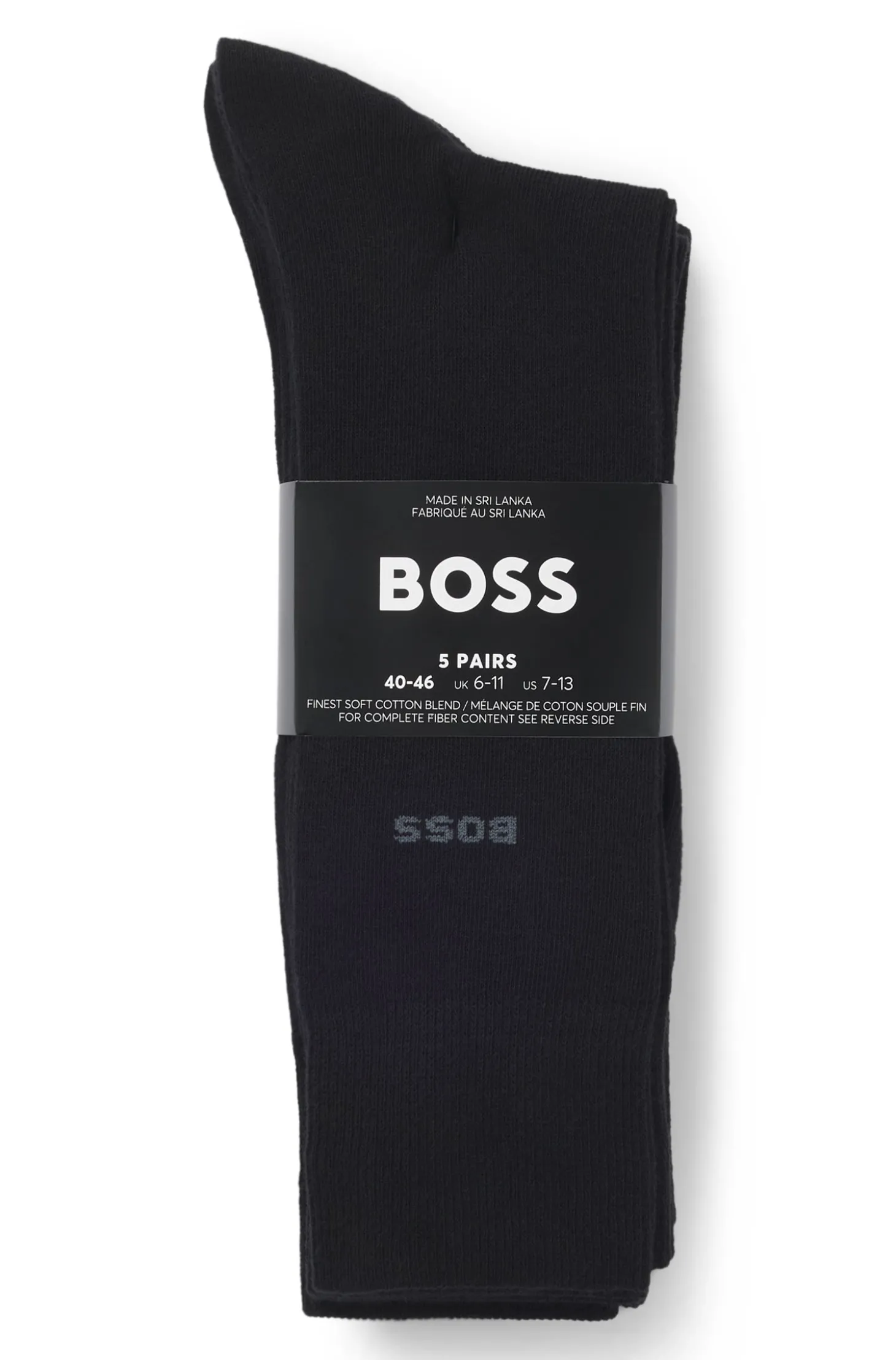 Mittelhohe Socken aus Baumwoll-Mix im Fünferpack