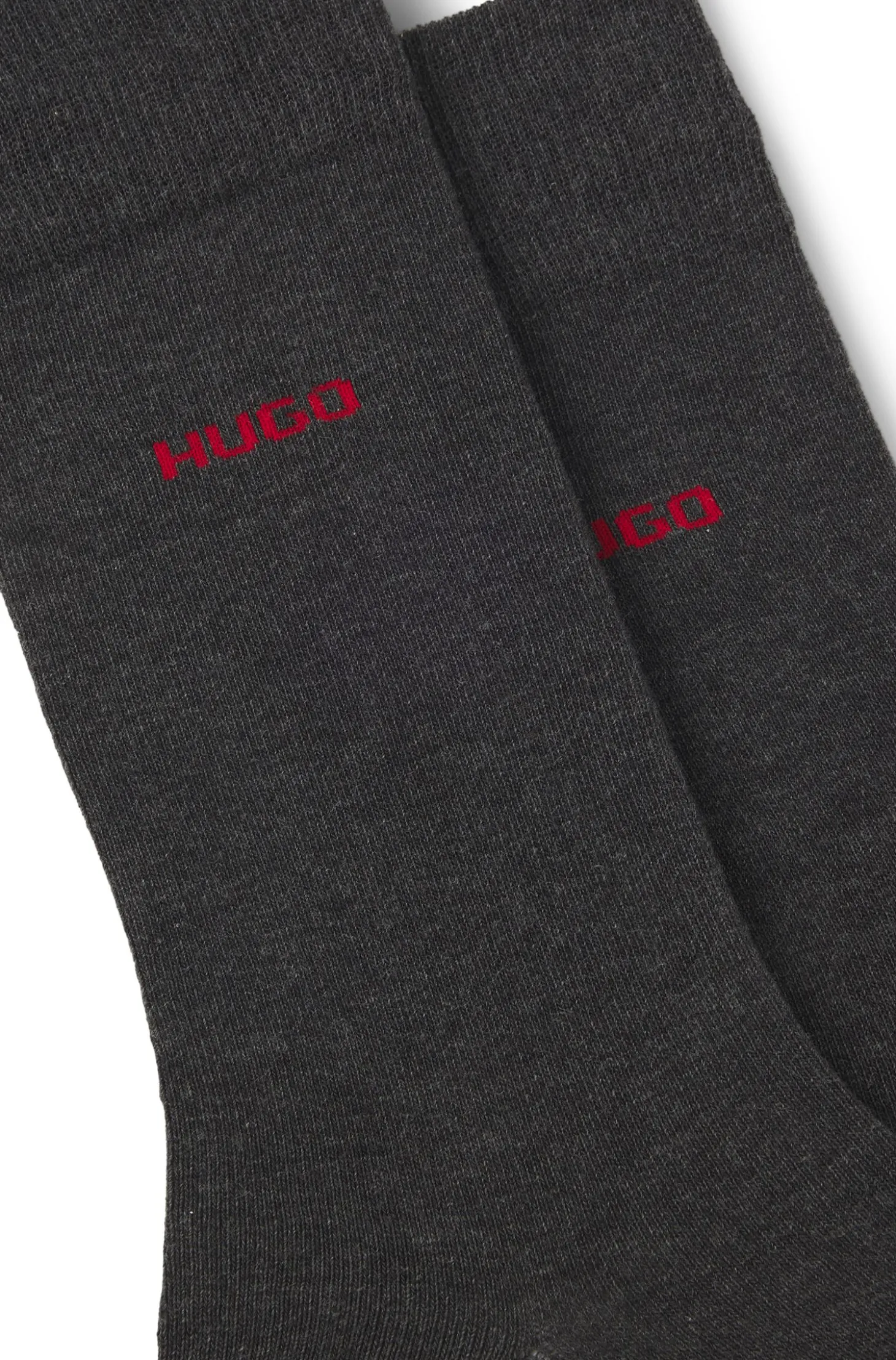Mittelhohe Socken mit Logos im Zweierpack