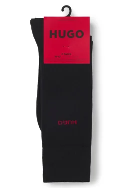 Mittelhohe Socken mit Logos im Zweierpack